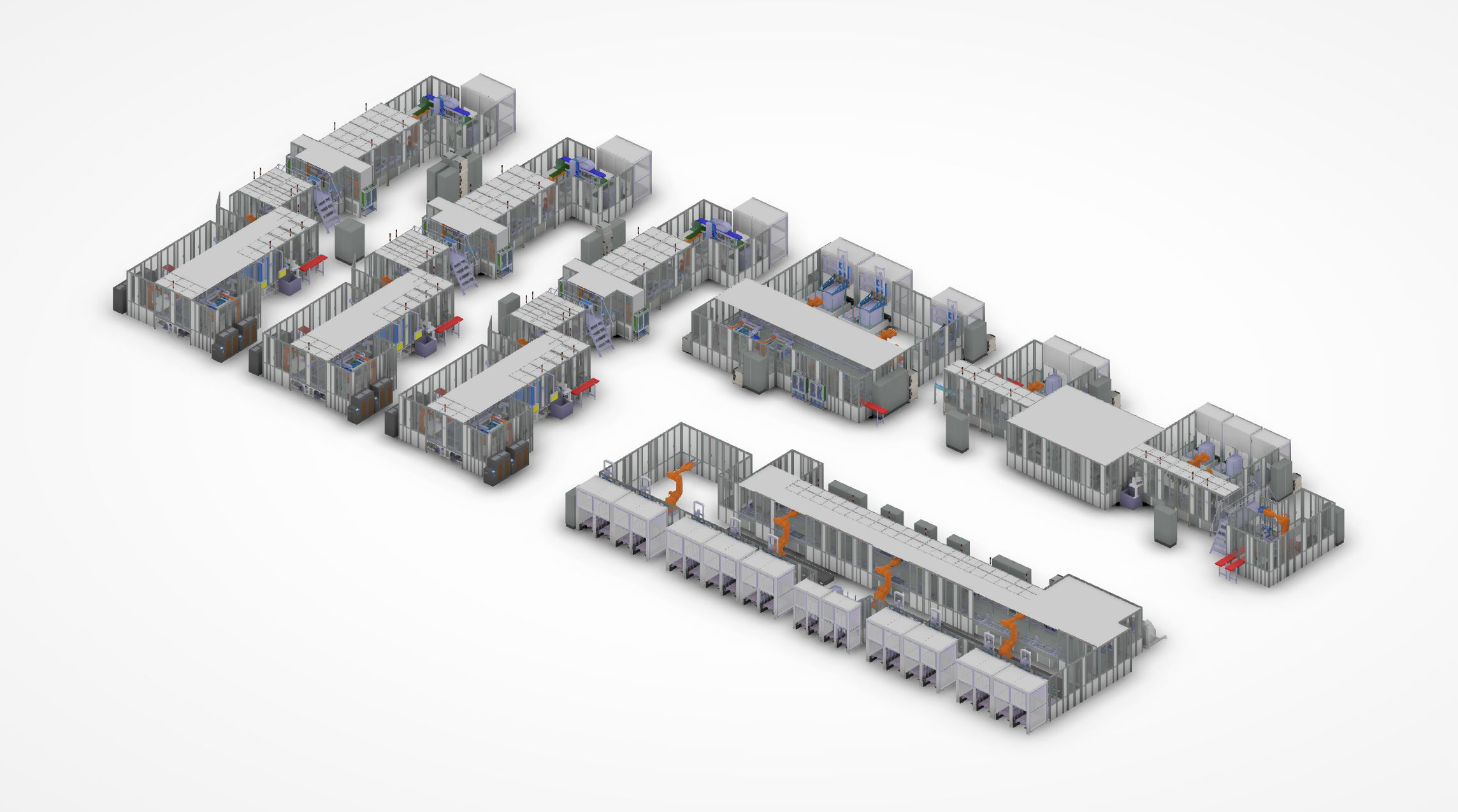 Montagelinie Modulproduktion - EOL