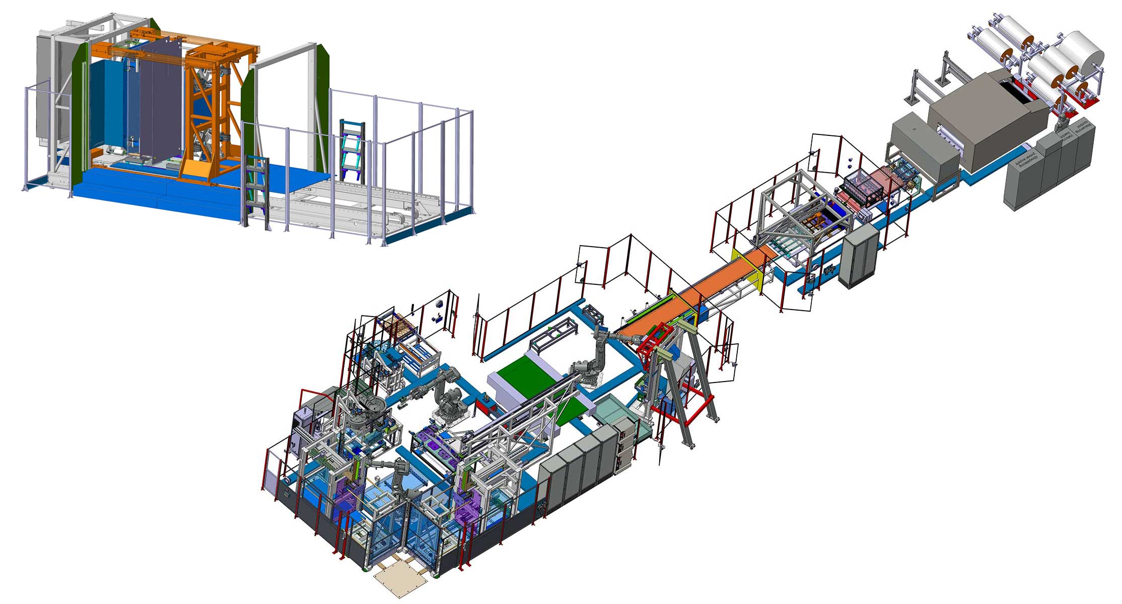 Montage Filtermontage Umwelttechnik Produktionslinie Filtermembrane Montage Filterpakete
