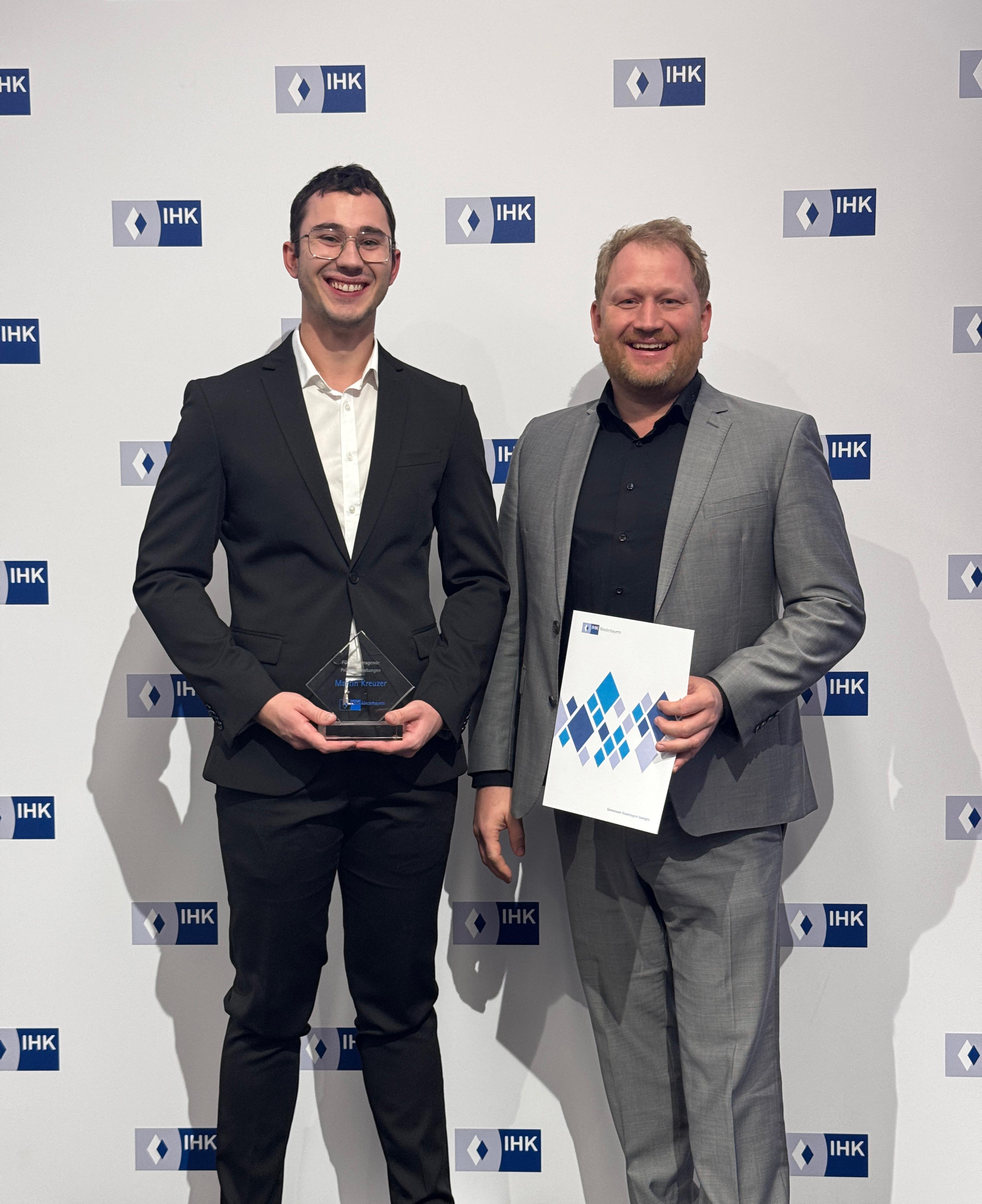 IHK-Ehrung in Passau: Martin Kreuzer und Michael Schurm